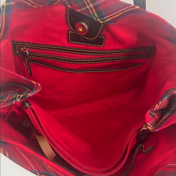 Dooney & Bourke Tartan Victoria Tote - Picture 6 of 8